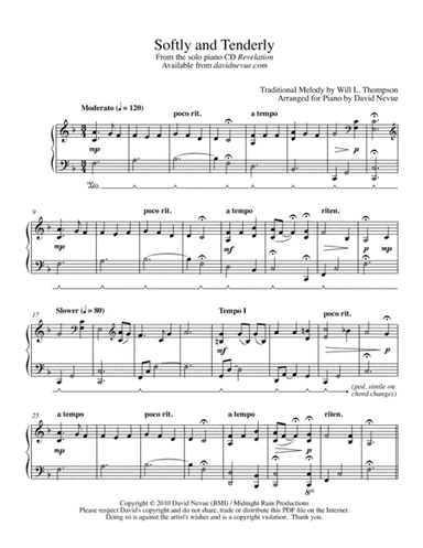 Softly and Tenderly (arr. David Nevue)