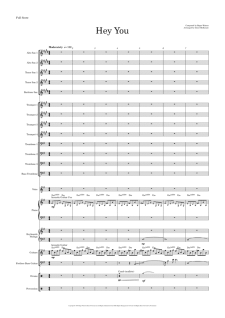 Hey You (arr. Daryl McKenzie)