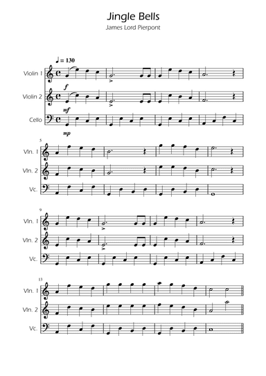 Jingle Bells - String Trio (arr. Ygor Nunes)