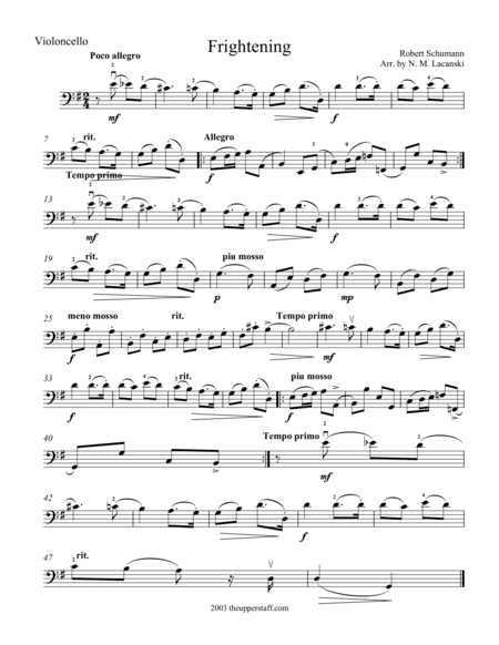 Frightening (arr. Nick Lacanski)