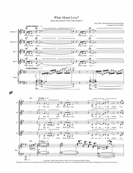 What About Love? (arr. Steve Milloy)