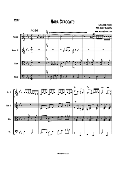 Hora Staccato (arr. Ionut Cosarca)
