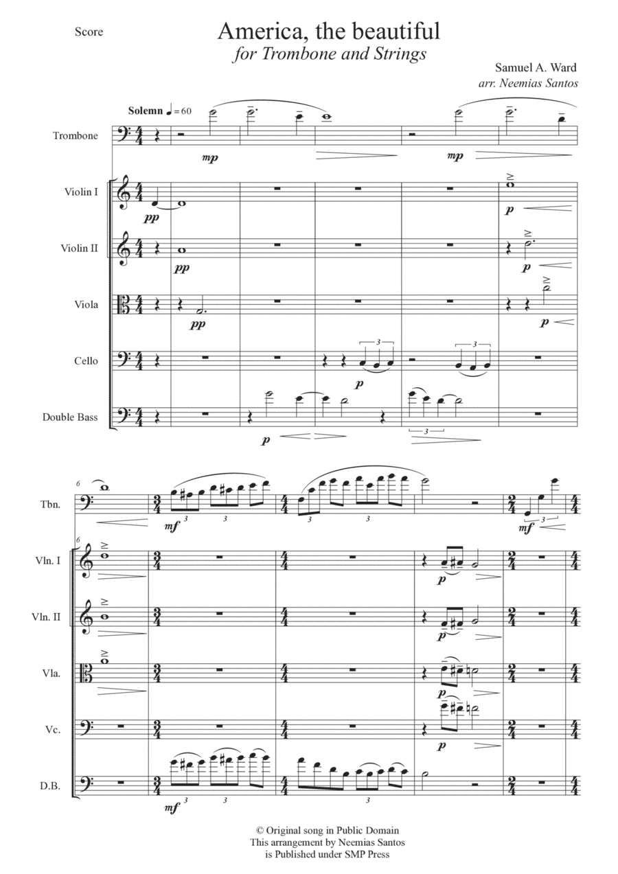 America, the beautiful (arr. Neemias Silva Santos)