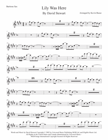 Lily Was Here (arr. Kevin Busse)