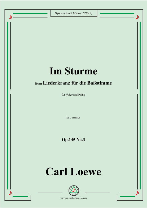 Loewe-Im Sturme,Op.145 No.3,in c minor (arr. OSM Press)