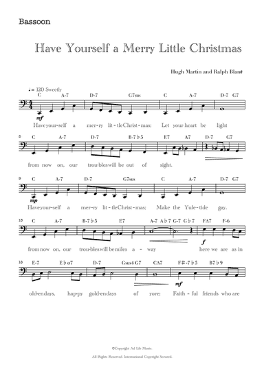 Have Yourself A Merry Little Christmas (arr. Music Ad Lib)