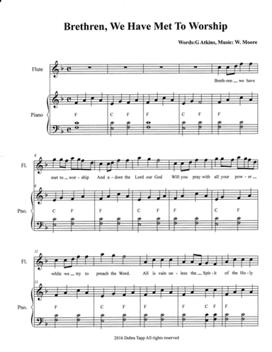 Brethern We Have Met To Worship (arr. Debra Tapp)