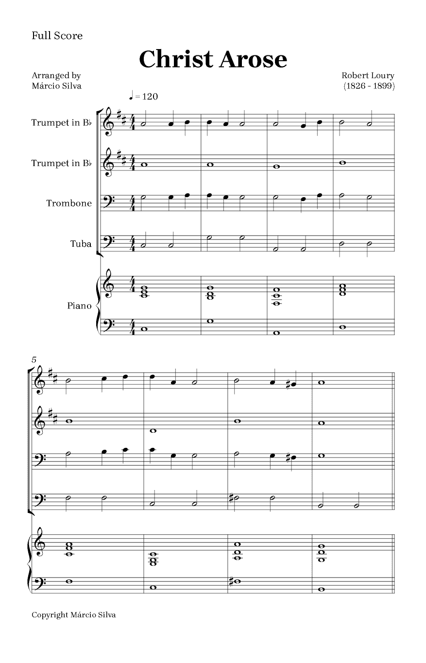 Christ Arose (arr. Márcio Silva)