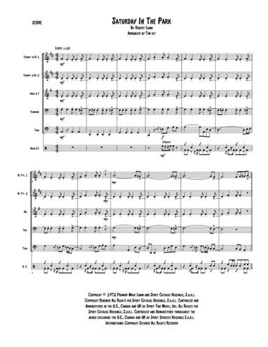 Saturday In The Park (arr. Tim Olt)