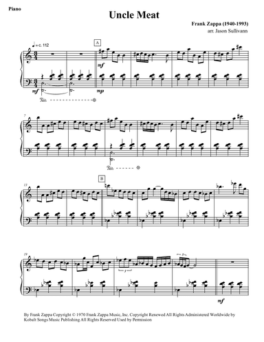 Uncle Meat (arr. Jason Sullivann)