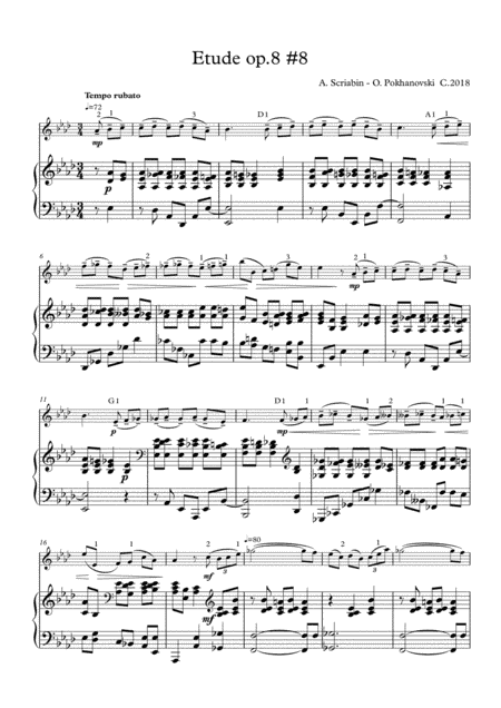 Scriabin Etude op.8 #8