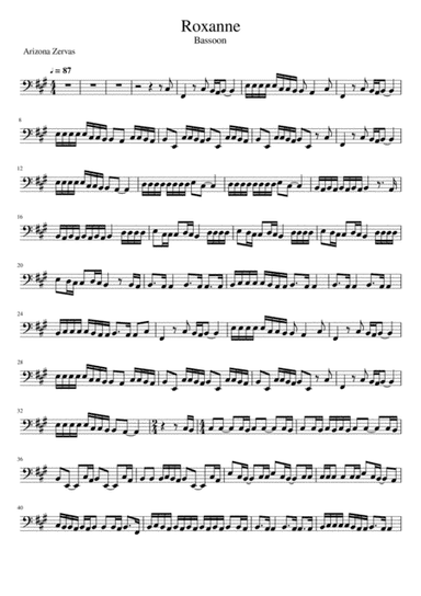 Roxanne (arr. Sean M.)
