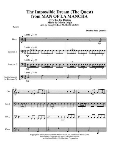 The Impossible Dream (arr. Doug Clyde)