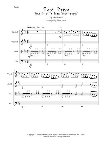 Test Drive (arr. Ellen Harle)