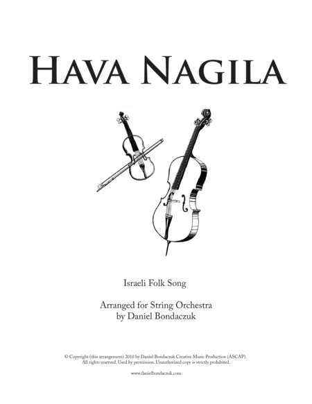 Hava Nagila (arr. Daniel Bondaczuk)