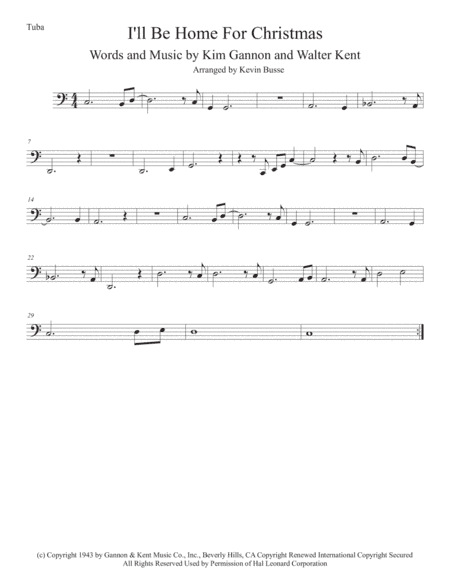 I'll Be Home For Christmas (arr. Kevin Busse)