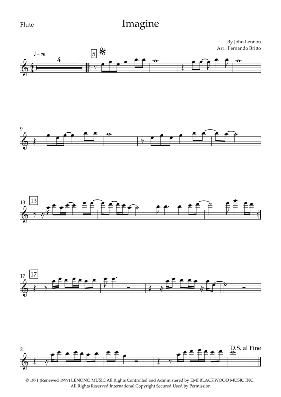 Imagine (arr. Fernando Britto)