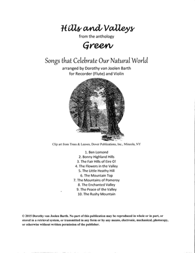 Hills and Valleys (10 Duos) (arr. Dorothy van Joolen Barth)