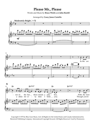 Please Mr. Please (arr. Casey Jones Costello)