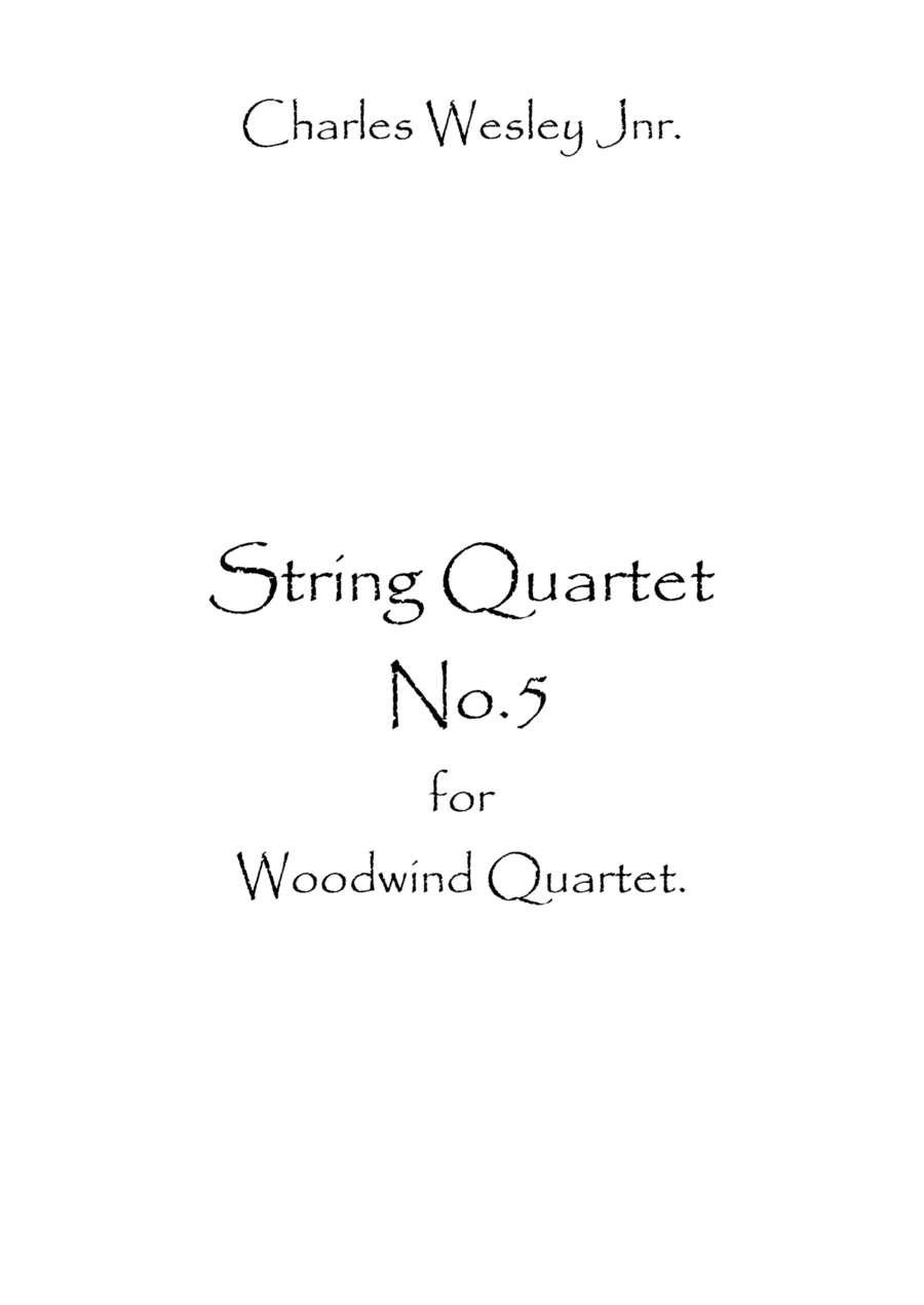 String Quartet No.5 (arr. Spence Bundy)