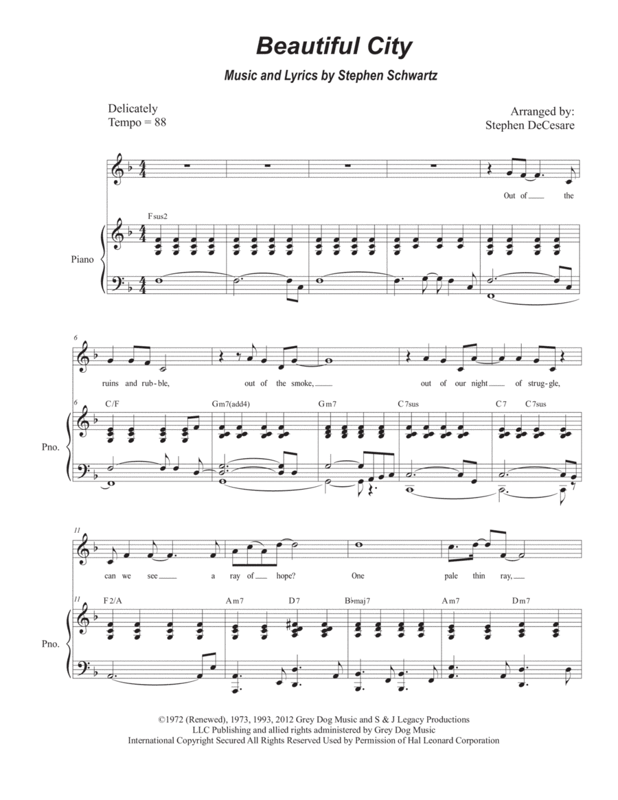 Beautiful City (arr. Stephen DeCesare)