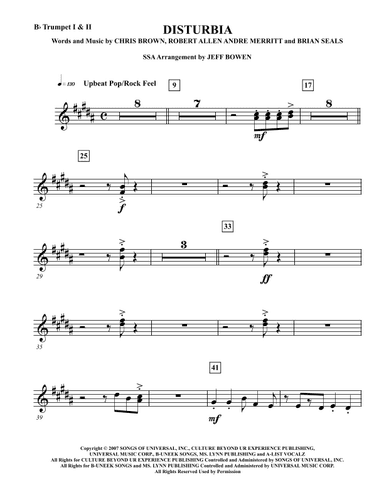 Disturbia (arr. Jeffrey Bowen)