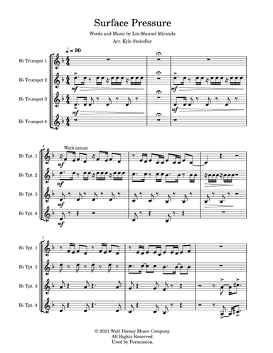 Surface Pressure (arr. Kyle Steindler)