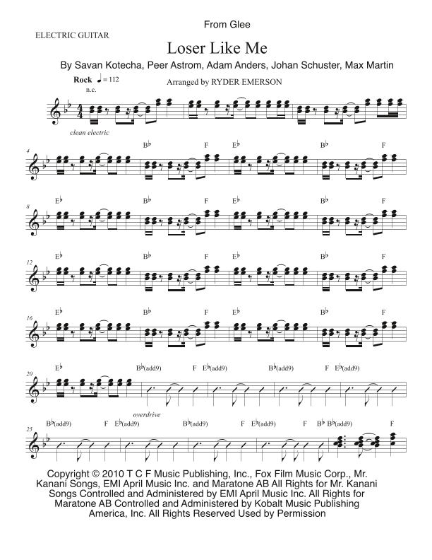 Loser Like Me (arr. Ryder Emerson)