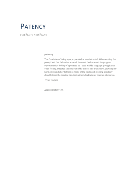 Patency