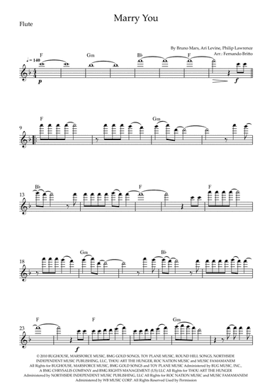 Marry You (arr. Fernando Britto)