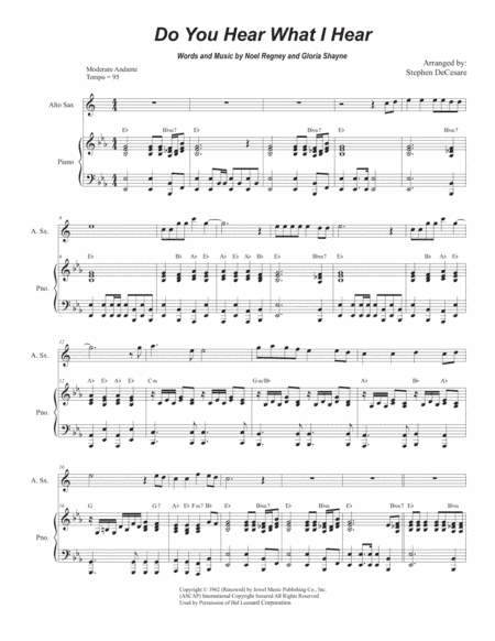 Do You Hear What I Hear (arr. Stephen DeCesare)
