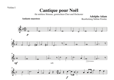 Cantique pour Noël (arr. Sabine Fenske)