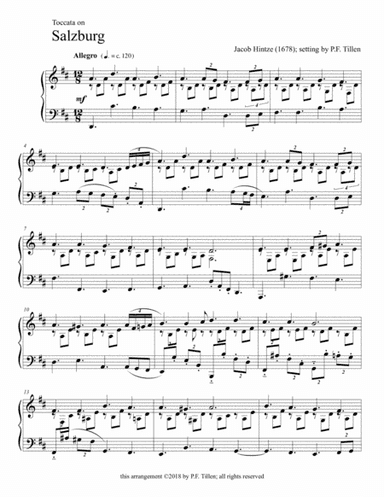Piano Toccata on SALZBURG (arr. PFTMusic)
