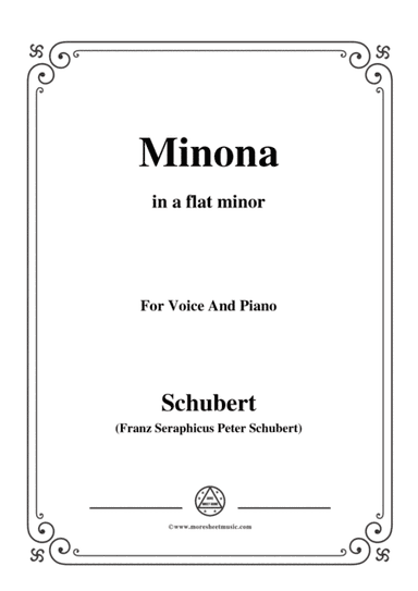 Schubert-Minona,in a flat minor,for Voice&Piano (arr. MSM)