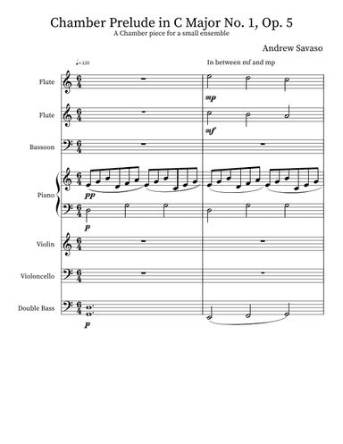 Chamber Prelude in C Major No. 1, Op. 5