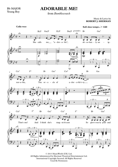 Adorable Me!  (B flat Major)