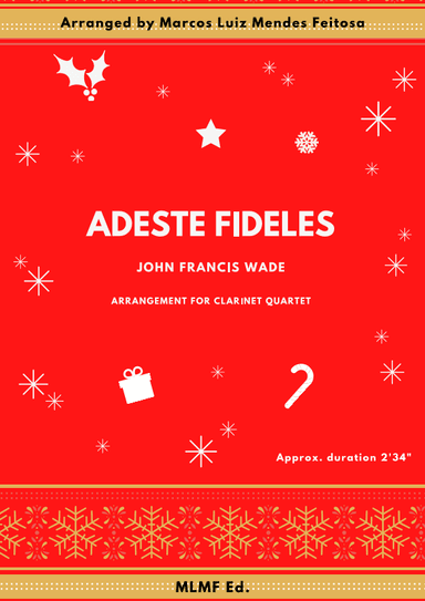 Adeste Fideles - Clarinet Quartet (arr. MARCOS LUIZ MENDES FEITOSA)