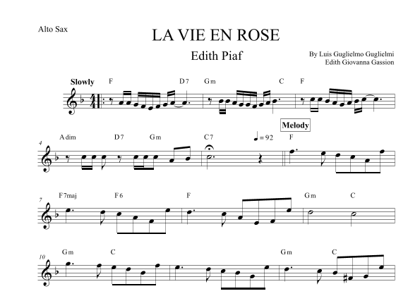 La Vie En Rose (elena Urioste And Tom Poster Version) (arr. Leo Silva)