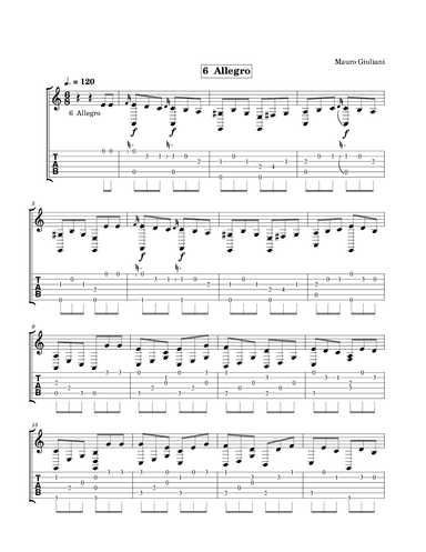 6 Allegro (arr. Tracy Dean McCallum)