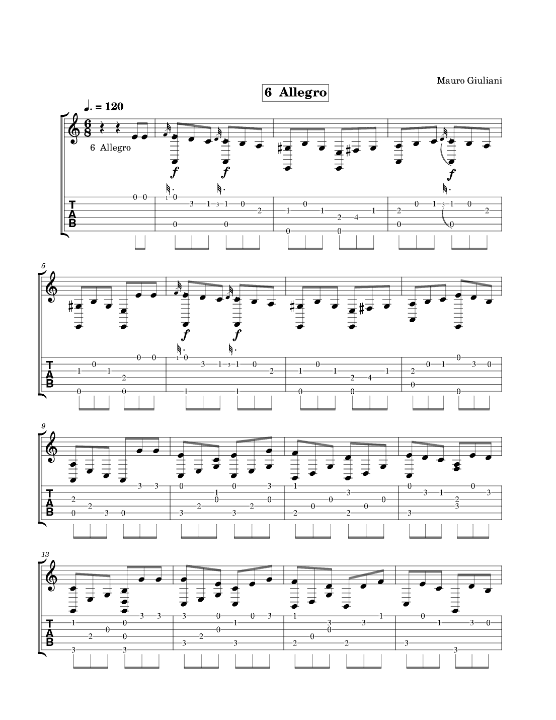 6 Allegro (arr. Tracy Dean McCallum)