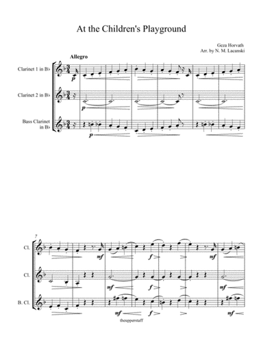 At the Children's playground (arr. Nick Lacanski)