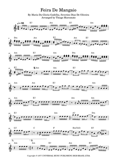 Feira De Mangaio (arr. Thiago Marconato)