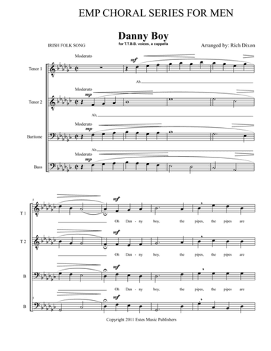 Danny Boy for TTBB (arr. J. Richard Dixon)