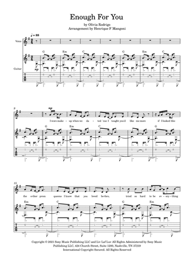Enough For You (arr. Henrique F Mangoni)