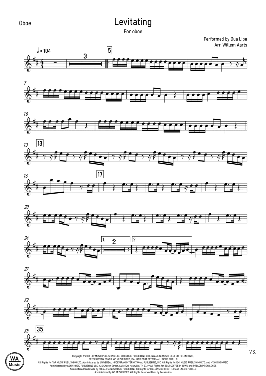 Levitating (arr. Willem Aarts)