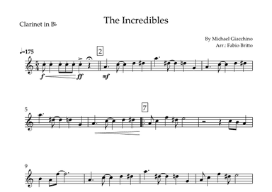 The Incredibles (main Theme) (arr. Fabio Britto)