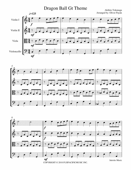 Dragon Ball Gt (arr. Oliver Payan)