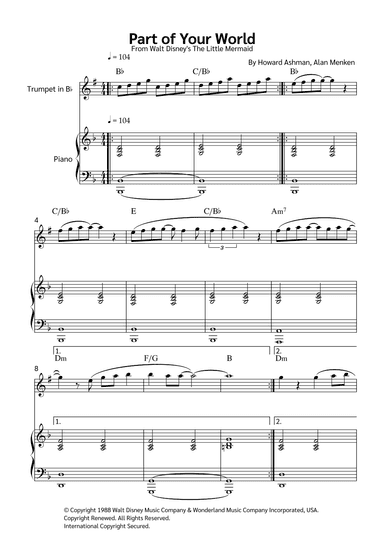 Part Of Your World (arr. Jackson Spindler)