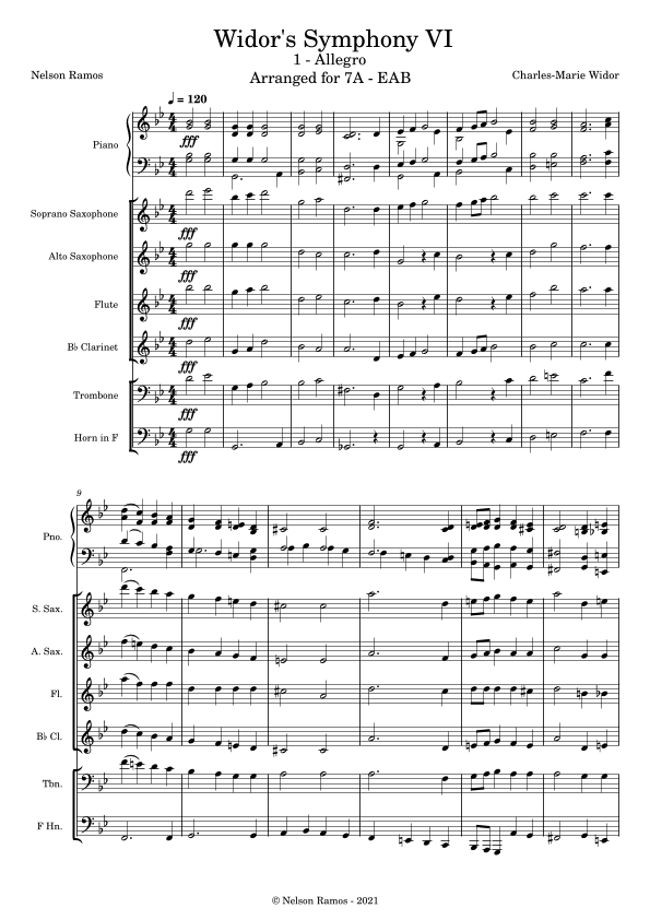 Organ Symphony VI (arr. Nelson Ramos)