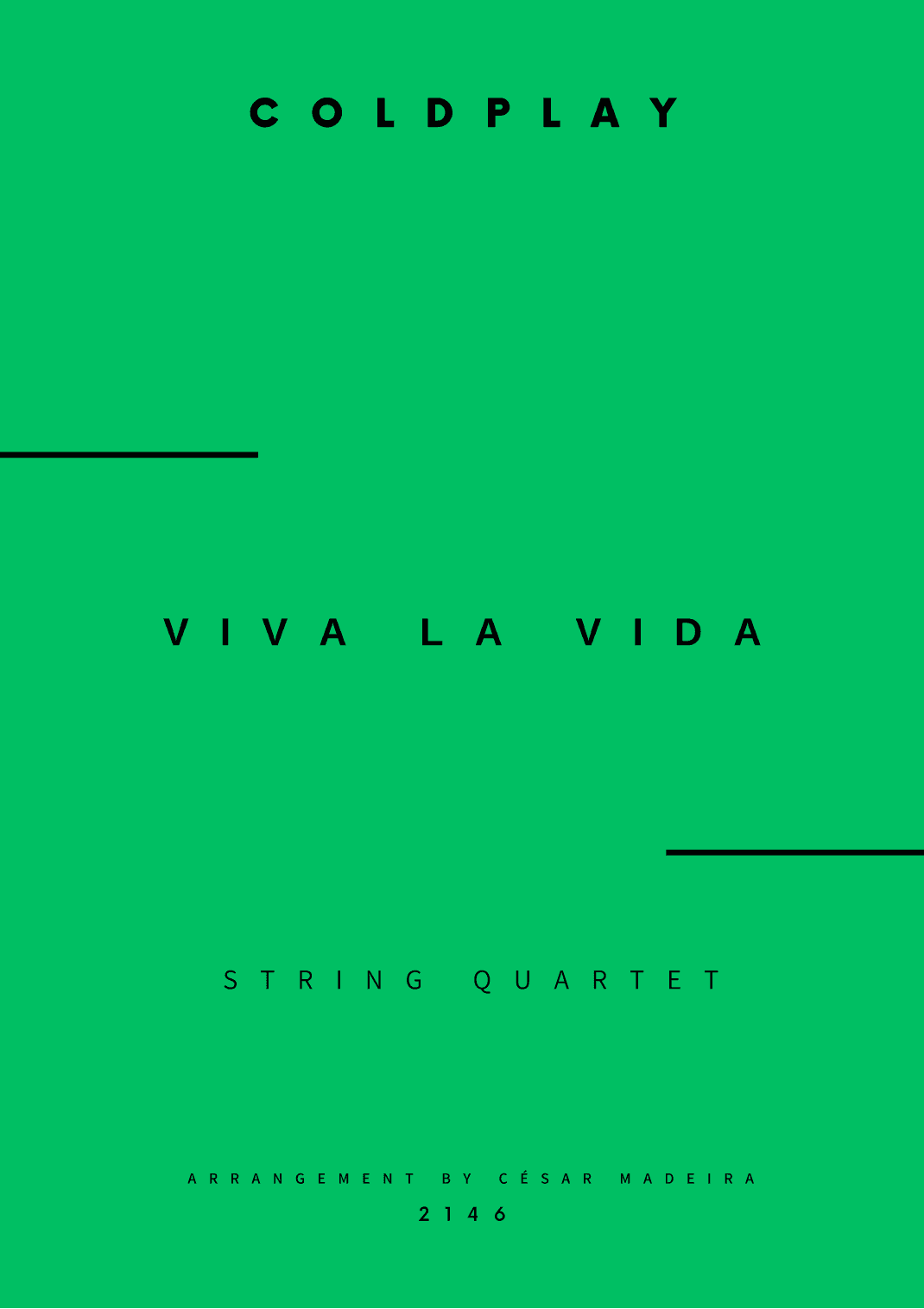 Viva La Vida - Score Only (arr. César Madeira)